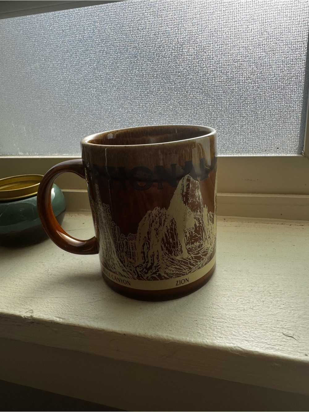 Vintage Utah national parks mug